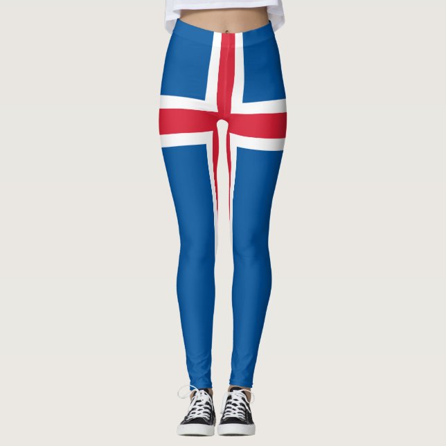Leggings Bandera de Islandia (Anverso)