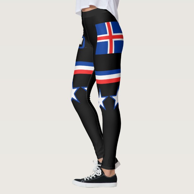 Leggings Bandera de Islandia (Izquierda)