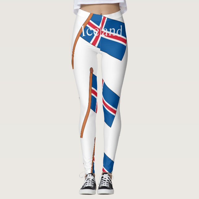 Leggings Bandera de Islandia Thunder_Cove (Anverso)