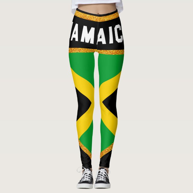 Leggings Bandera de Jamaica (Anverso)