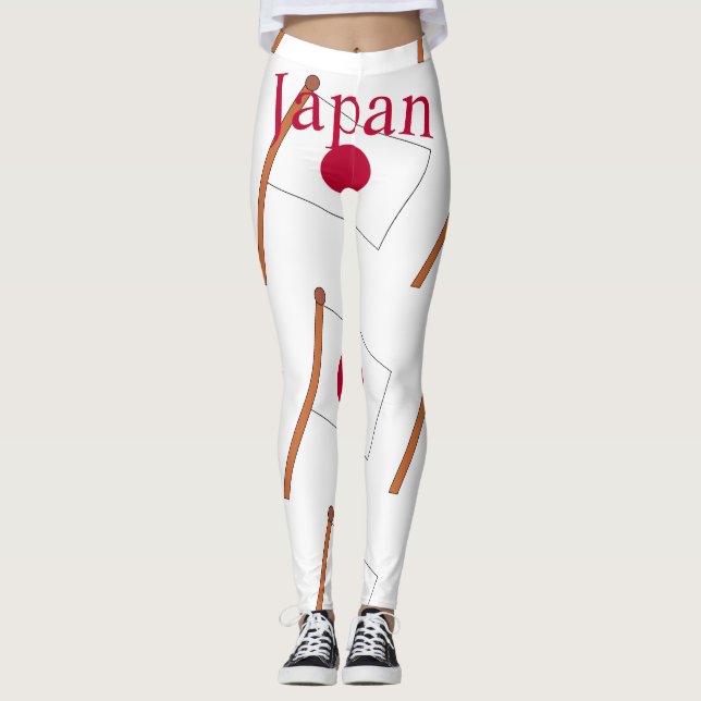 Leggings Bandera de Japón Thunder_Cove (Anverso)