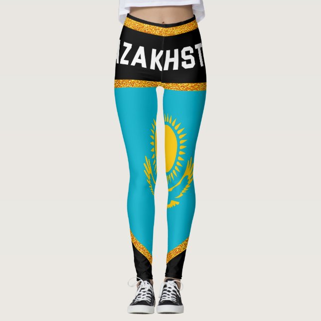 Leggings Bandera de Kazajistán (Anverso)