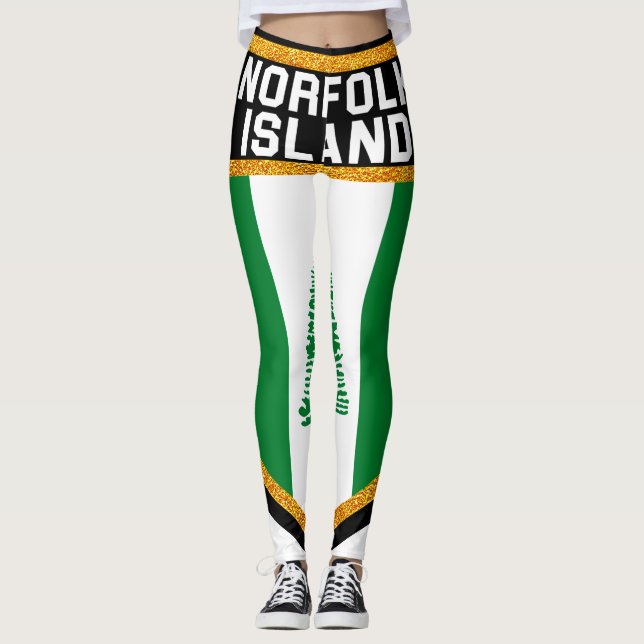 Leggings Bandera de la isla de Norfolk (Anverso)