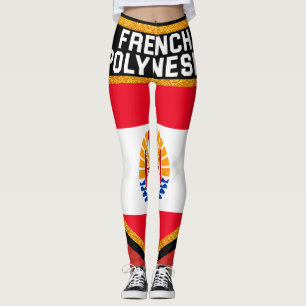 Leggings Bandera de la Polinesia Francesa