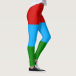 Leggings Bandera de la República de Karelia<br><div class="desc">Bandera patriótica de la República de Karelia.</div>