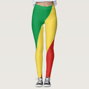 Leggings Bandera de la República del Congo