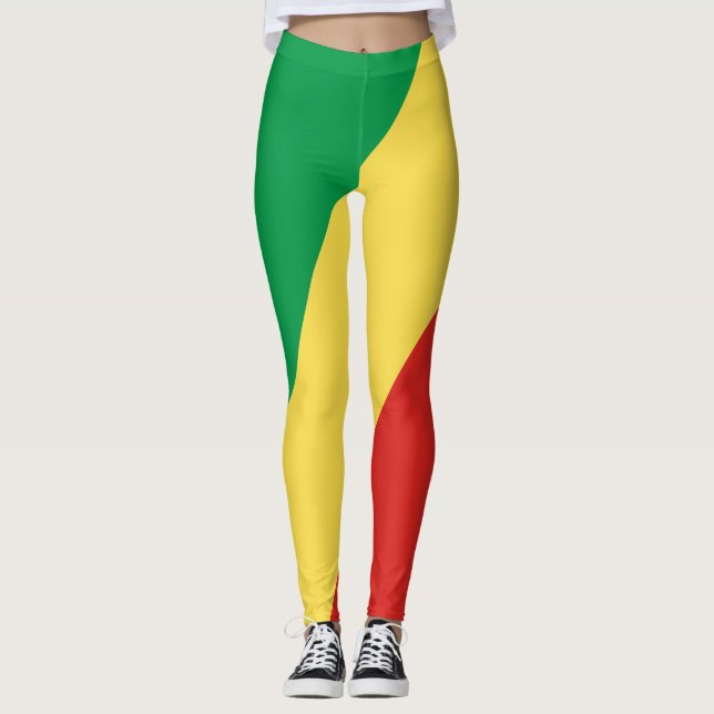 Leggings Bandera de la República del Congo (Anverso)