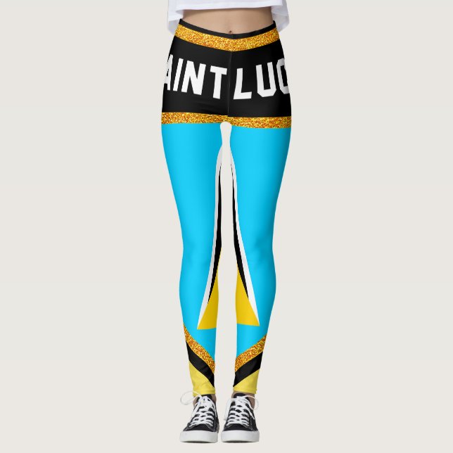 Leggings Bandera de la Santa Lucía (Anverso)