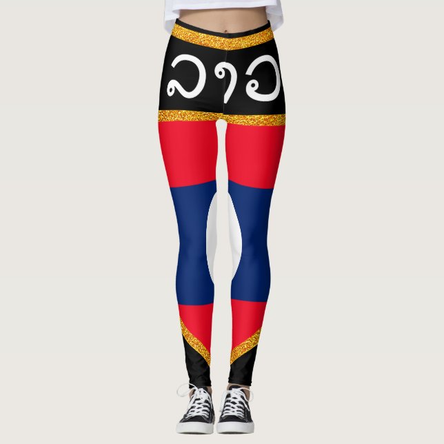 Leggings Bandera de Laos (Anverso)