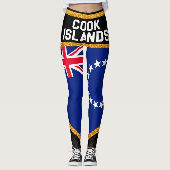 Leggings Bandera de las Islas Cook (Anverso)