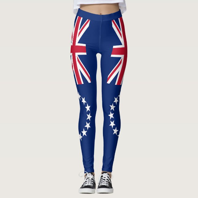 Leggings Bandera de las Islas Cook (Anverso)