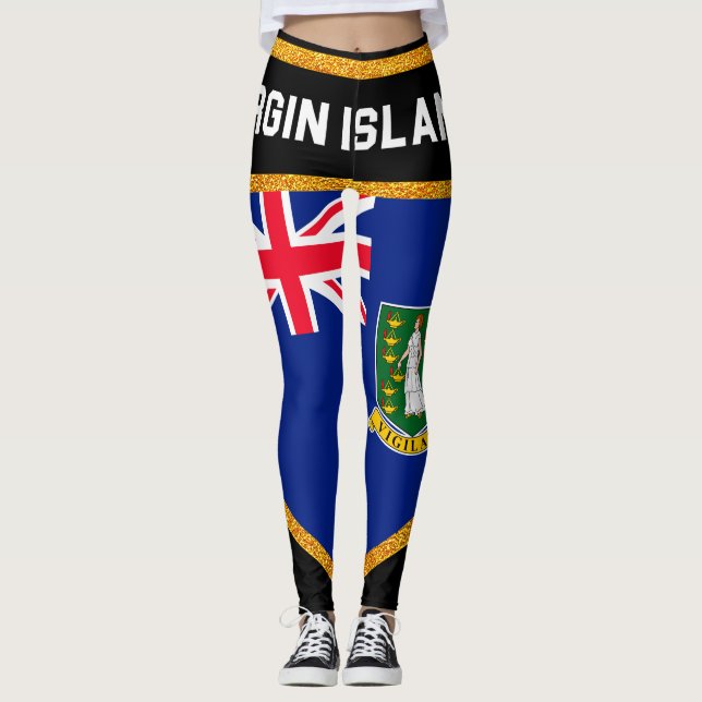 Leggings Bandera de las Islas Vírgenes (Anverso)