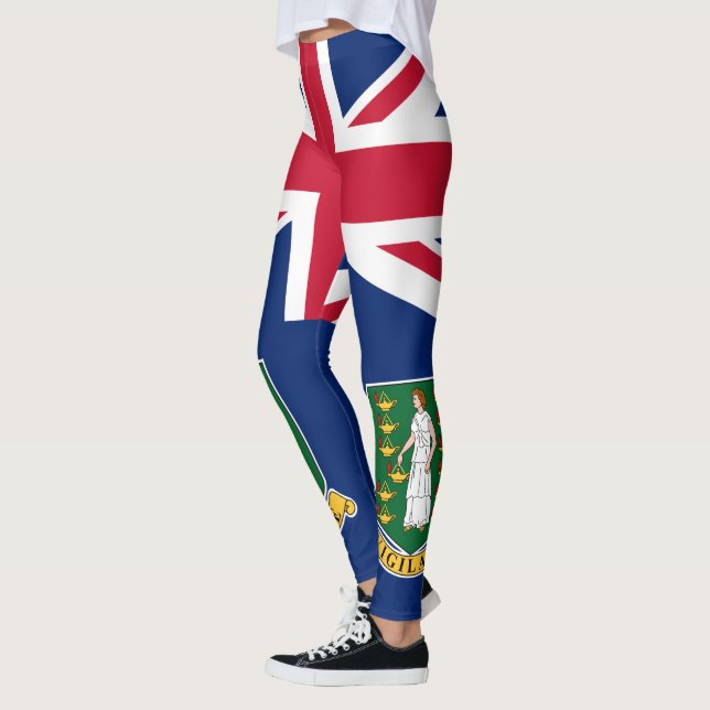 Leggings Bandera de las Islas Vírgenes Británicas (Izquierda)