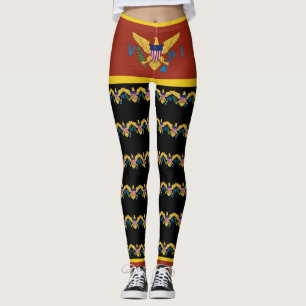 Leggings Bandera de las Islas Vírgenes de los Estados Unid