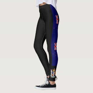 Leggings Bandera de las rayas de Nueva Zelanda