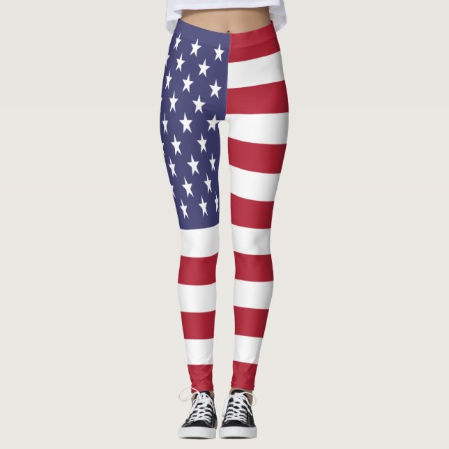 Leggings Bandera de los Estados Unidos (Anverso)