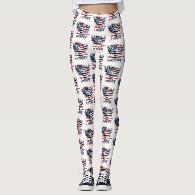 Leggings Bandera de los Estados Unidos. América (Anverso)