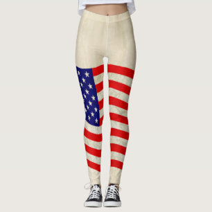 Leggings Bandera de los Estados Unidos de América - gruñido
