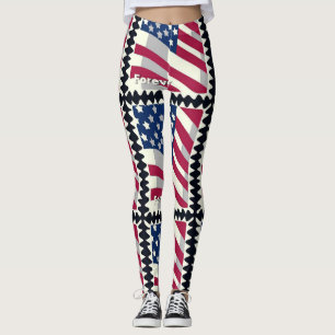 LEGGINGS BANDERA DE LOS ESTADOS UNIDOS DE AMÉRICA PARA SIEM