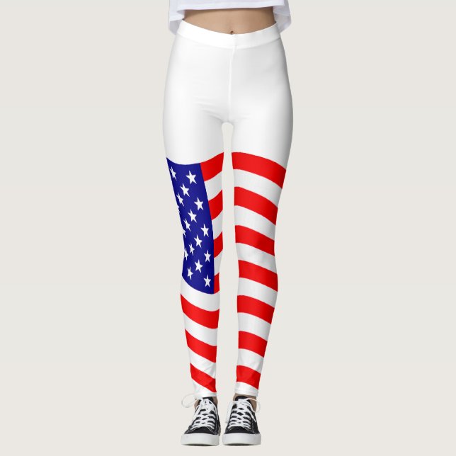 Leggings Bandera de los Estados Unidos de América - sus ide (Anverso)