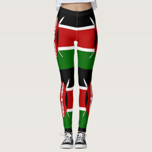 Leggings Bandera de los masái de Kenia Bendera ya Kenya