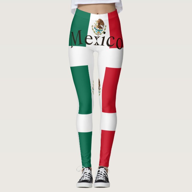 Leggings Bandera de México Thunder_Cove (Anverso)
