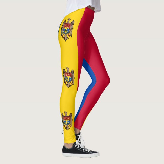 Leggings Bandera de Moldavia (Derecha)