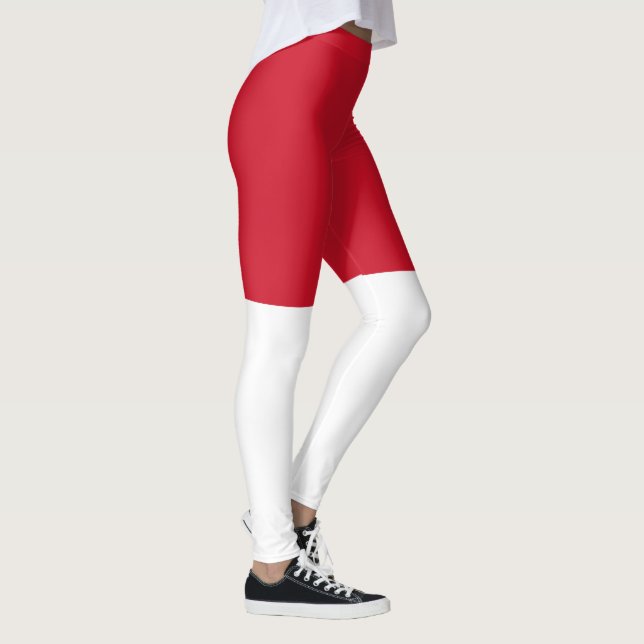 Leggings Bandera de Mónaco (Derecha)