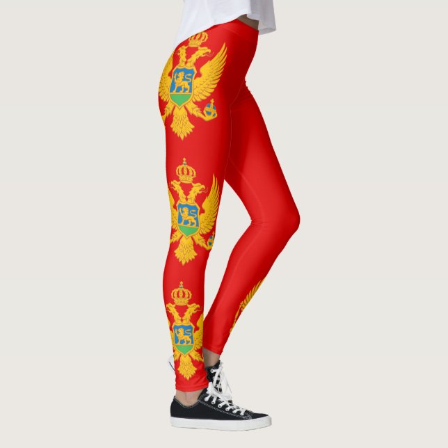 Leggings Bandera de Montenegro (Derecha)