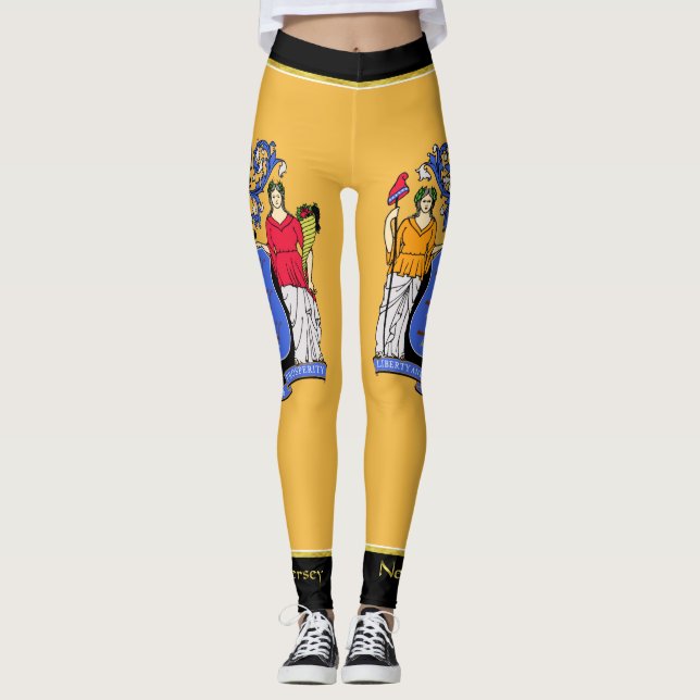 Leggings Bandera de New Jersey (Anverso)