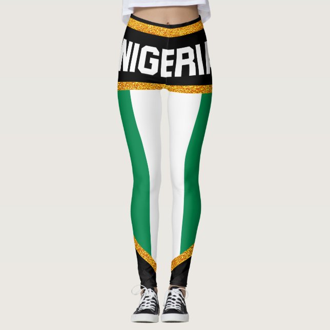 Leggings Bandera de Nigeria (Anverso)