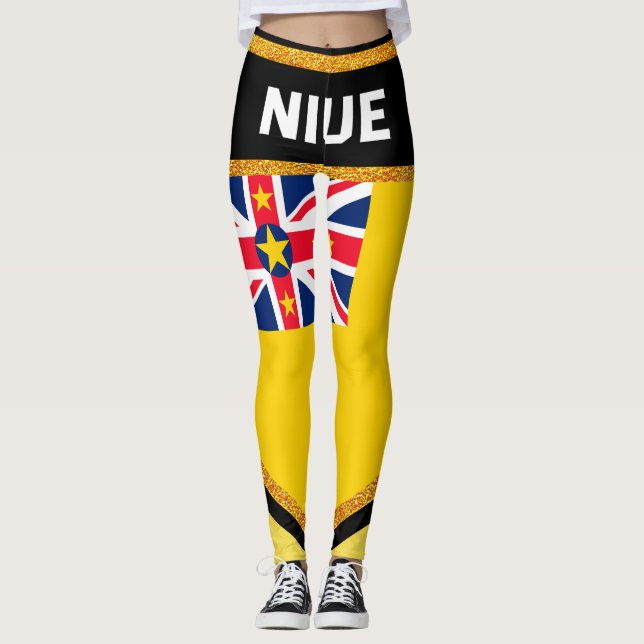 Leggings Bandera de Niue (Anverso)