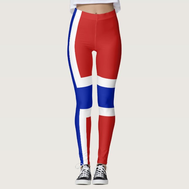 Leggings Bandera de Noruega Escandinavia (Anverso)