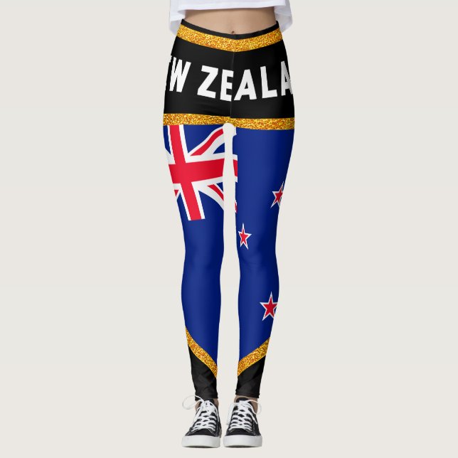 Leggings Bandera de Nueva Zelanda (Anverso)