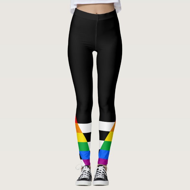 Leggings Bandera de Orgullo Aliado (Anverso)