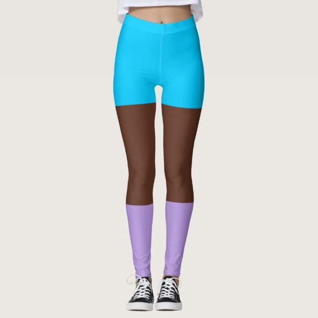 Leggings Bandera de Orgullo Androsexual (Anverso)