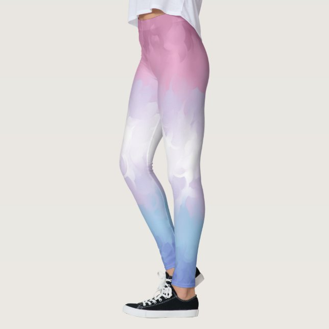 Leggings Bandera de Orgullo Bigender Boho Pastel Esponjosa  (Izquierda)