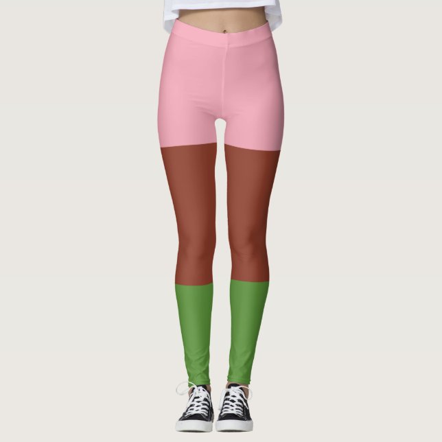 Leggings Bandera de Orgullo Ginosexual (Anverso)