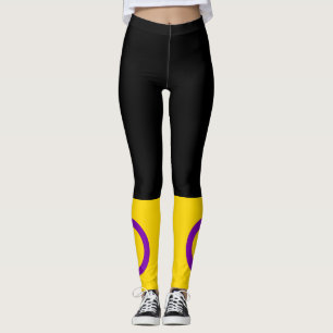 Leggings Bandera de orgullo intersexual