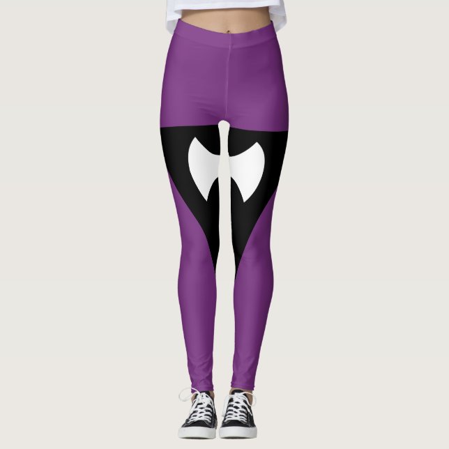 Leggings Bandera de orgullo Lesbiana Labrys (Anverso)