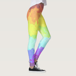 Leggings Bandera de Orgullo Neurogénero Abstracta Boho Groo