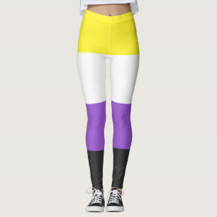 Leggings Bandera de orgullo no binario de SlipperyJoe's ama