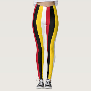 Leggings Bandera de Papúa Nueva Guinea con tiras verticales