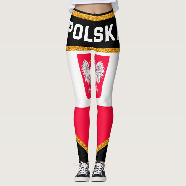 Leggings Bandera de Polonia (Anverso)
