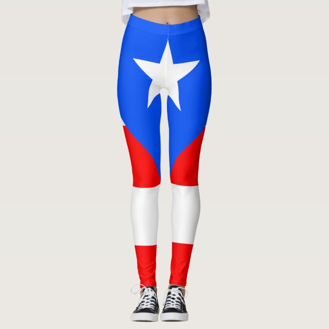 Leggings Bandera de Puerto Rico (Anverso)