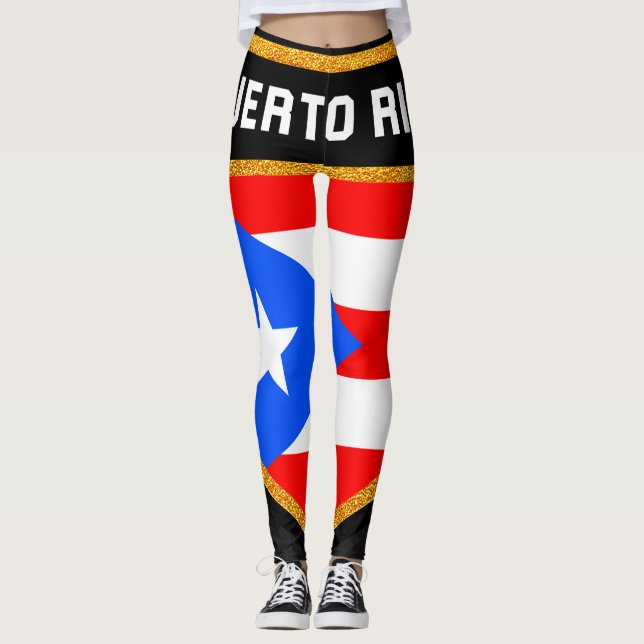 Leggings Bandera de Puerto Rico (Anverso)