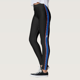 Leggings Bandera de rayas Wyoming
