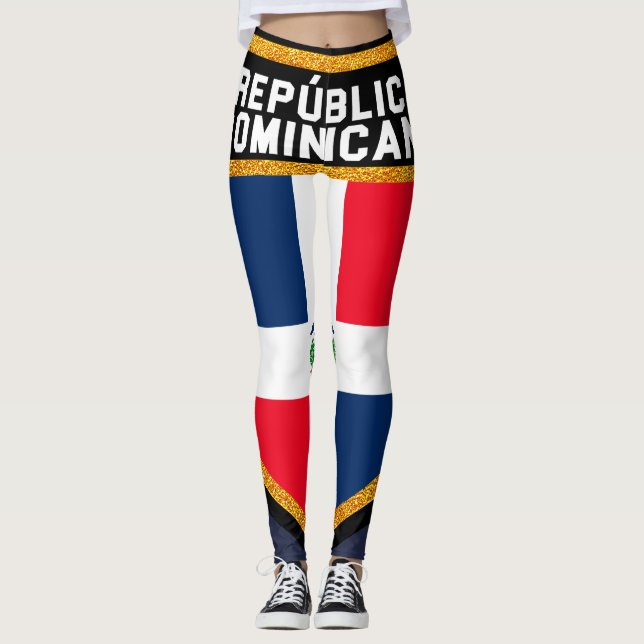 Leggings Bandera de República Dominicana (Anverso)