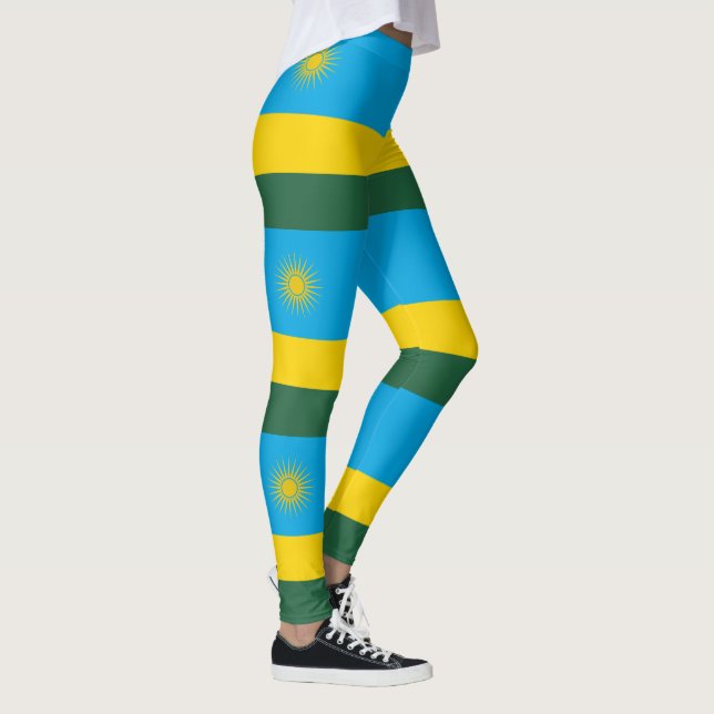 Leggings Bandera de Ruanda (Derecha)