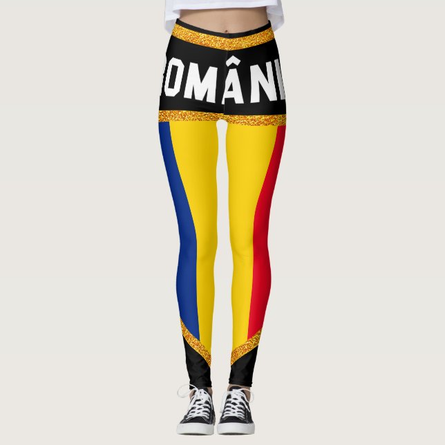 Leggings Bandera de Rumania (Anverso)